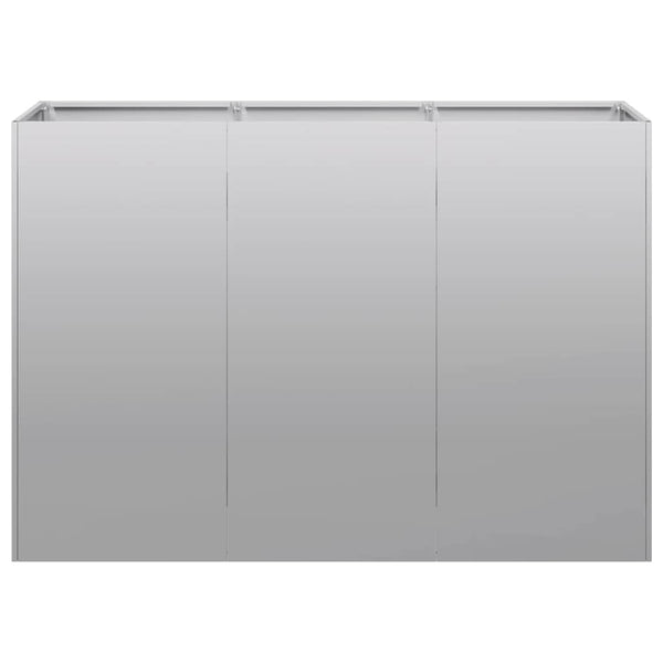 Verzinktes Stahl Pflanzgefäß 120x40x80 cm