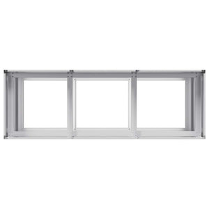 Verzinktes Stahl Pflanzgefäß 120x40x80 cm