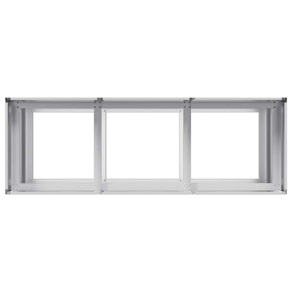 Verzinktes Stahl Pflanzgefäß 120x40x80 cm