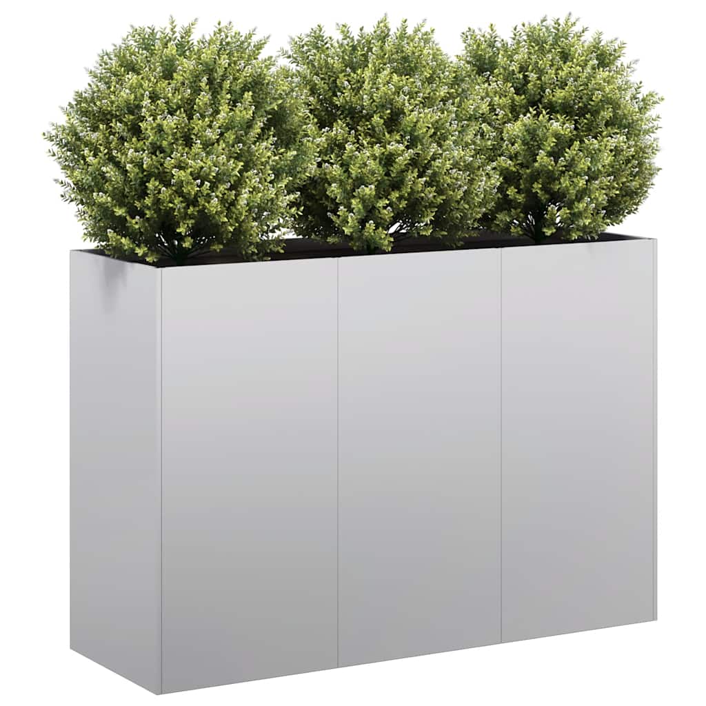 Verzinktes Stahl Pflanzgefäß 120x40x80 cm