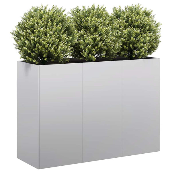 Verzinktes Stahl Pflanzgefäß 120x40x80 cm