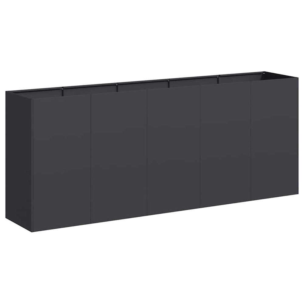 Schwarzer Pflanzkübel 200x40x80 cm