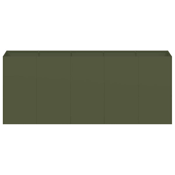 Olivgrüner Pflanzkübel 200x40x80 cm