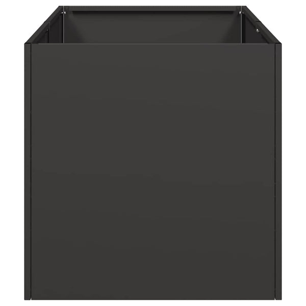 Schwarzer Pflanzkübel 40x80x40 cm