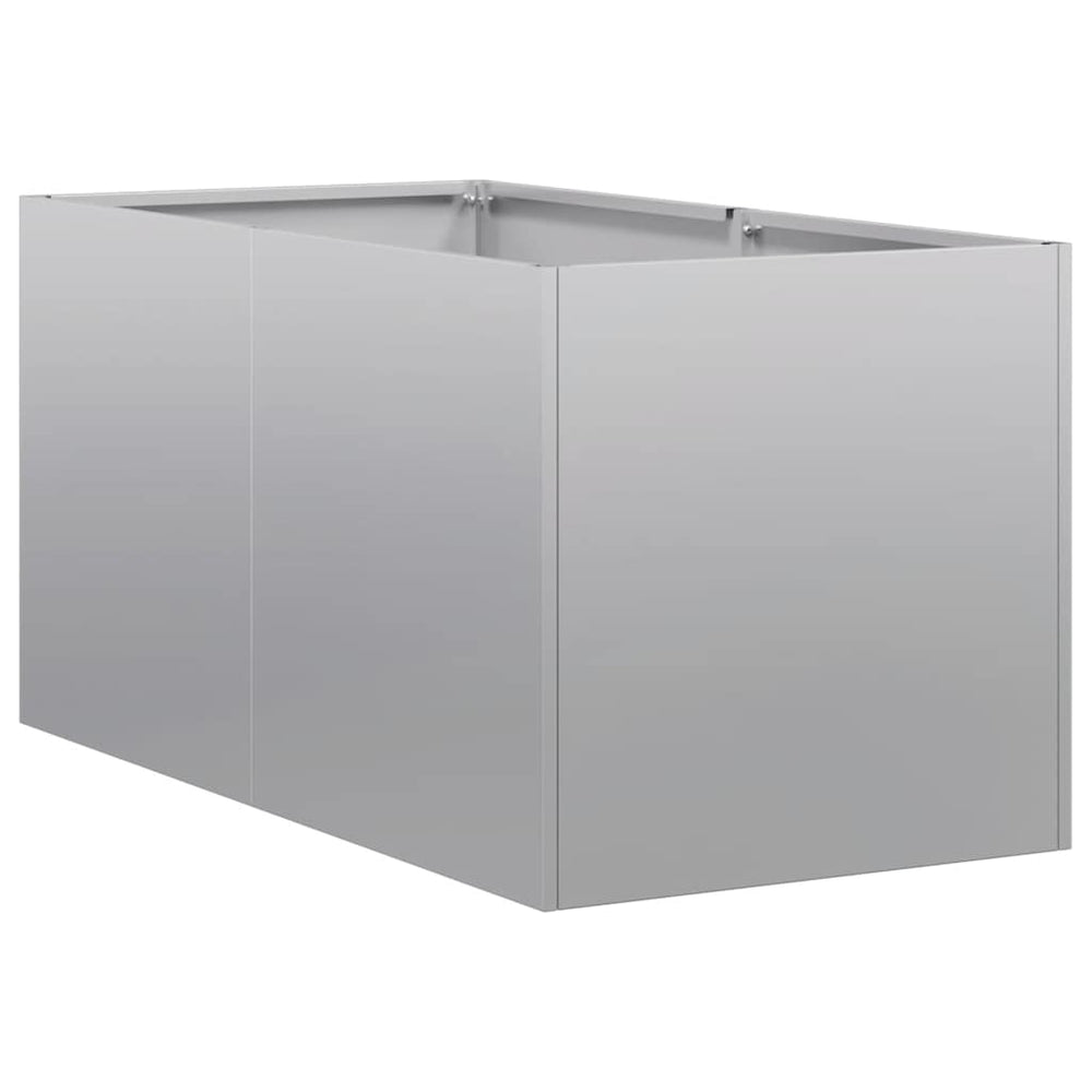 Verzinktes Stahl Pflanzgefäß 40x80x40 cm