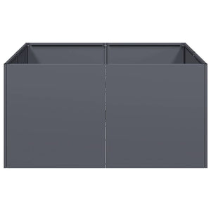 Anthrazit Pflanzkübel 80x80x40 cm Stahl
