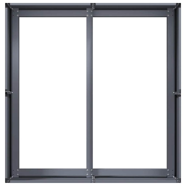 Anthrazit Pflanzkübel 80x80x40 cm Stahl