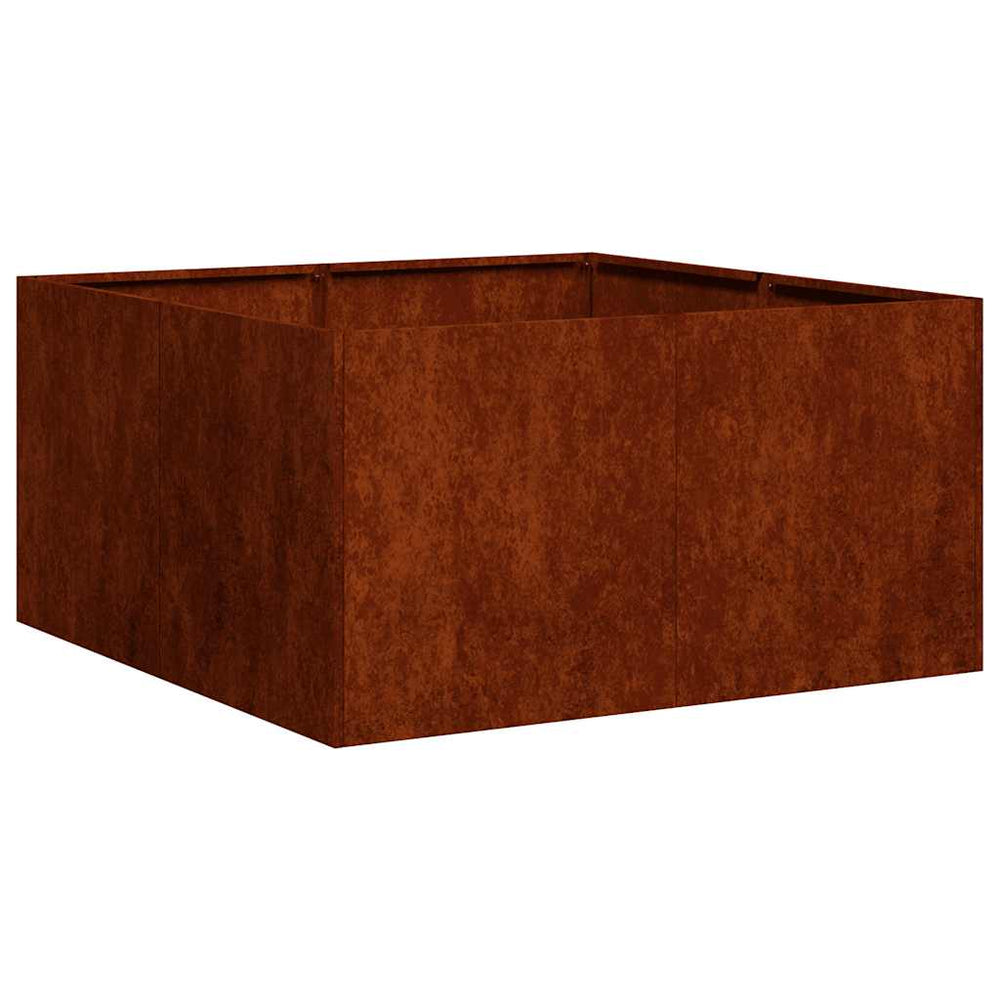 Rost Pflanzkübel 80x80 cm Wetterfester Stahl