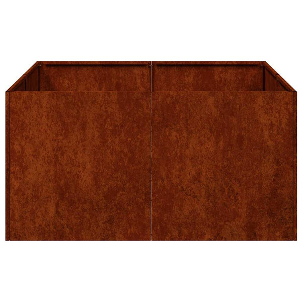 Rost Pflanzkübel 80x80 cm Wetterfester Stahl