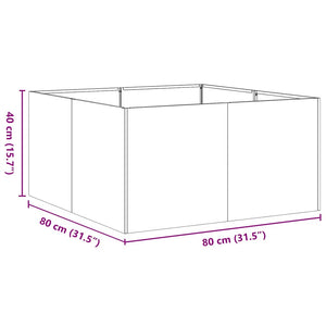 Rost Pflanzkübel 80x80 cm Wetterfester Stahl