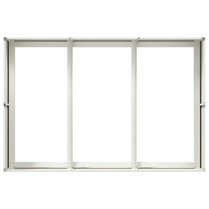 Weißer Pflanzkübel Stahl 120x80x40 cm