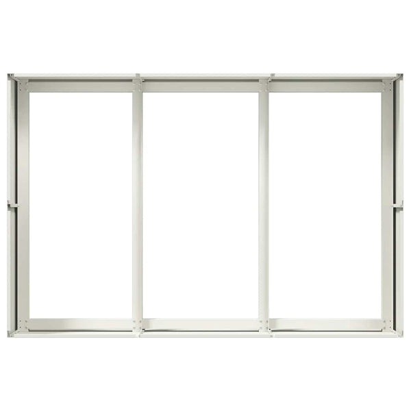 Weißer Pflanzkübel Stahl 120x80x40 cm