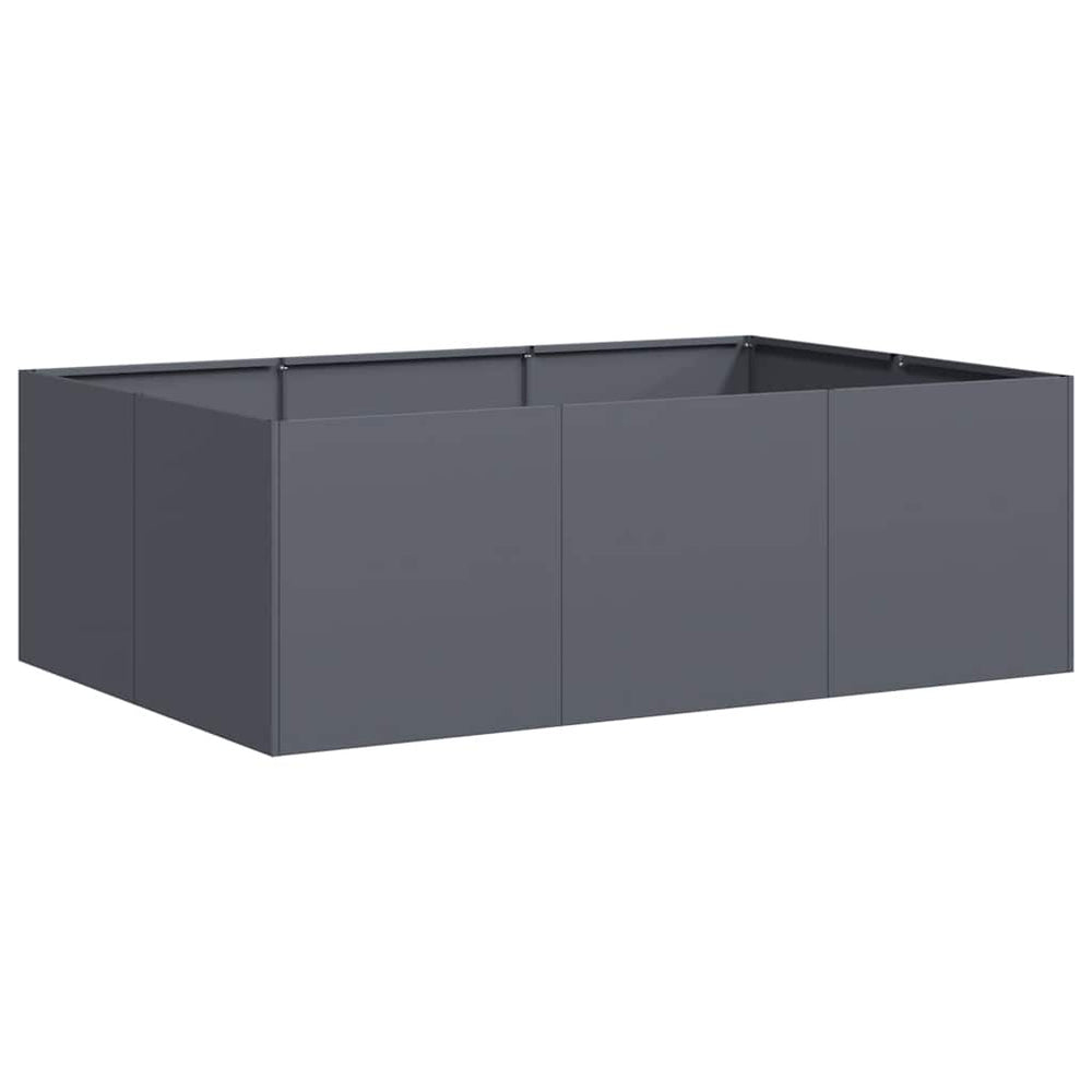 Anthrazit Pflanzkübel 120x80x40 cm Stahl