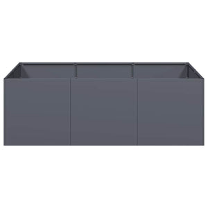 Anthrazit Pflanzkübel 120x80x40 cm Stahl