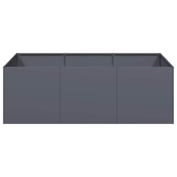 Anthrazit Pflanzkübel 120x80x40 cm Stahl