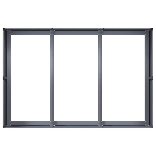 Anthrazit Pflanzkübel 120x80x40 cm Stahl