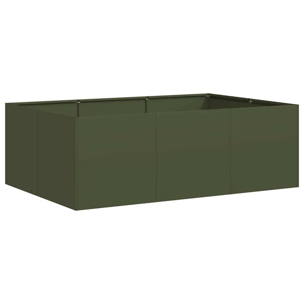 Olivgrüner Pflanzkübel 120x80x40 cm