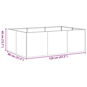 Olivgrüner Pflanzkübel 120x80x40 cm