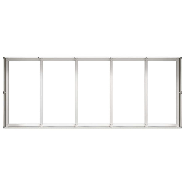 Edelstahl Pflanzkübel 200x80x40 cm