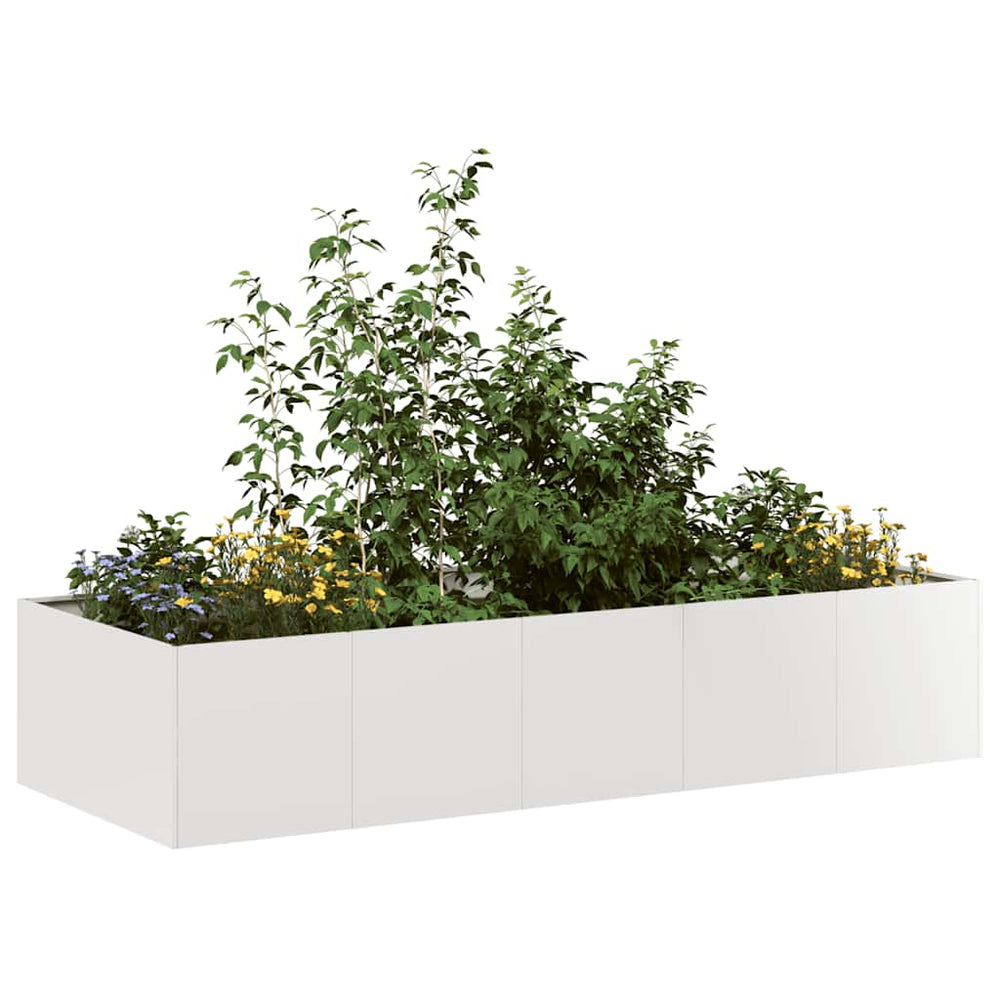 Edelstahl Pflanzkübel 200x80x40 cm