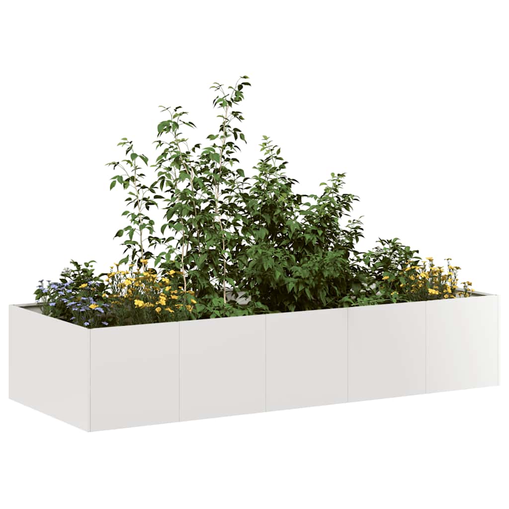 Edelstahl Pflanzkübel 200x80x40 cm