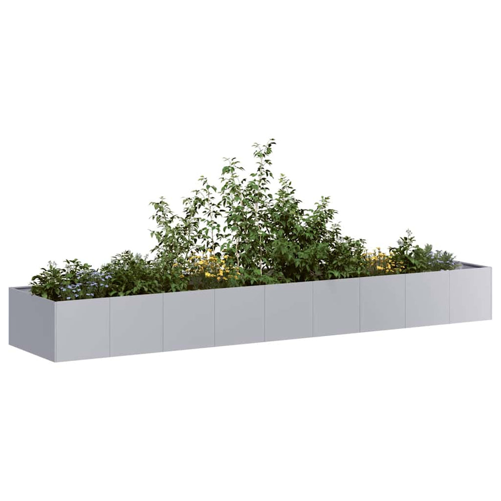 Verzinktes Stahl Pflanzgefäß 360x80x40 cm