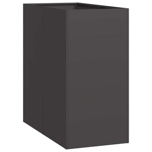 Schwarzer Pflanzkübel Stahl 40x80x80 cm