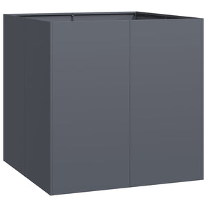 Anthrazit Pflanzgefäß 80x80x80 cm Stahl