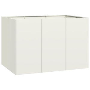 Weißes Pflanzgefäß 120x80x80 cm
