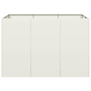 Weißes Pflanzgefäß 120x80x80 cm