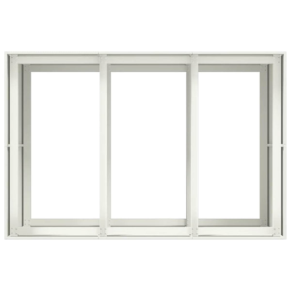 Weißes Pflanzgefäß 120x80x80 cm