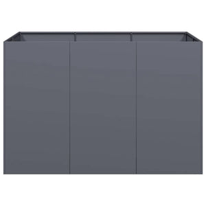 Anthrazit Pflanzgefäß Stahl 120x80x80 cm