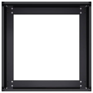 Schwarzer Pflanzkübel Stahl 40x40x30 cm
