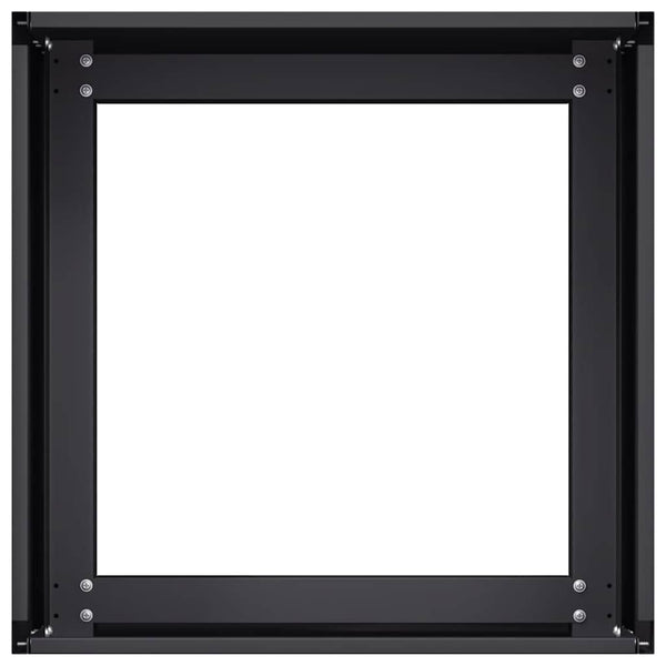 Schwarzer Pflanzkübel Stahl 40x40x30 cm