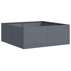 Anthrazit Pflanzkübel 80x80x30 cm Stahl