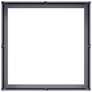 Anthrazit Pflanzkübel 80x80x30 cm Stahl