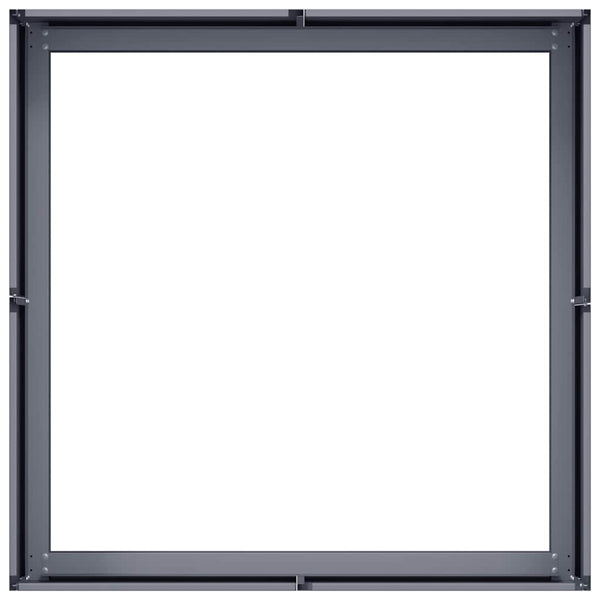Anthrazit Pflanzkübel 80x80x30 cm Stahl