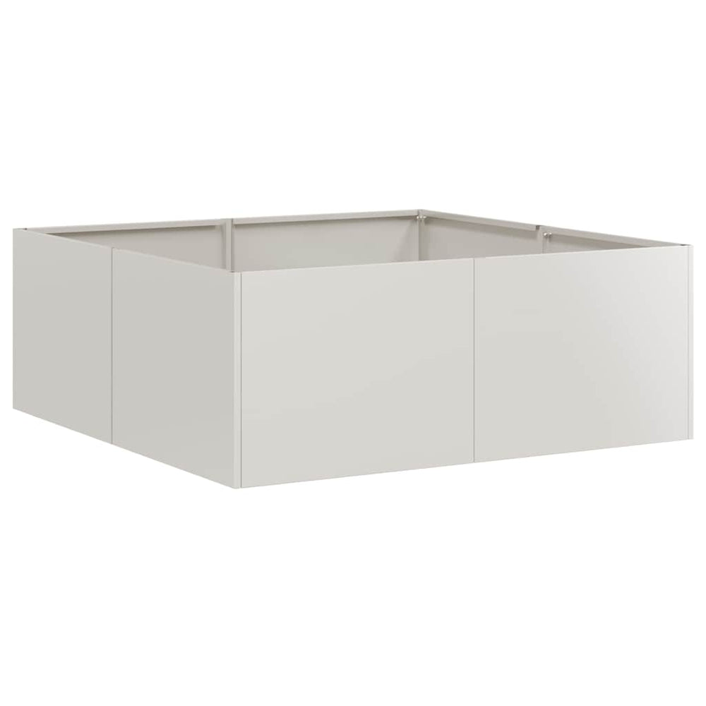Edelstahl Pflanzkübel 80x80x30 cm