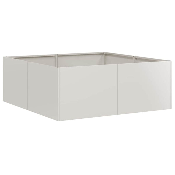 Edelstahl Pflanzkübel 80x80x30 cm