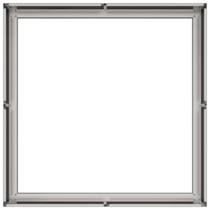 Edelstahl Pflanzkübel 80x80x30 cm