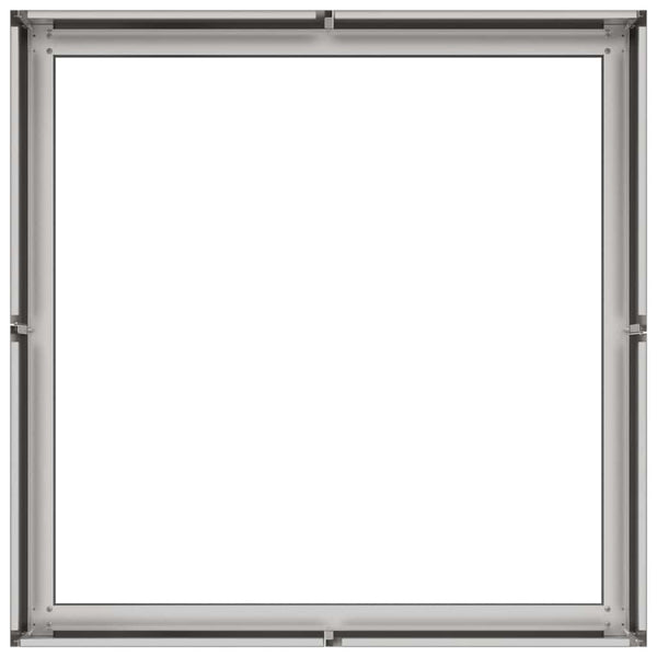 Edelstahl Pflanzkübel 80x80x30 cm