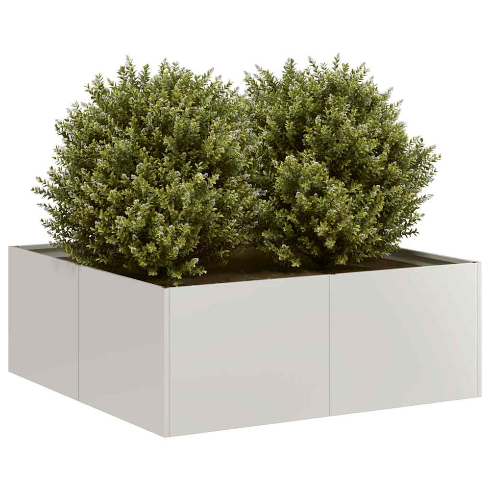 Edelstahl Pflanzkübel 80x80x30 cm