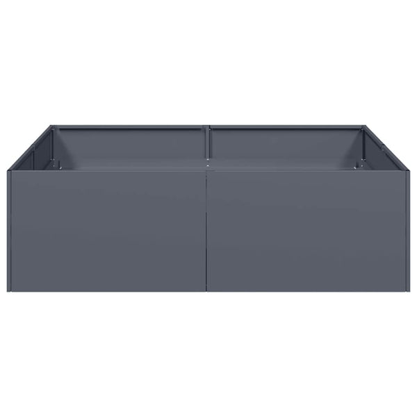 vidaXL Jardinière anthracite 100x100x30 cm Acier