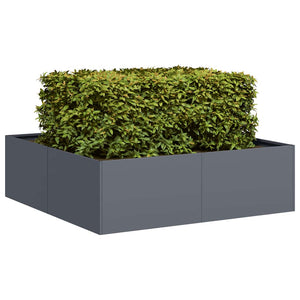 vidaXL Jardinière anthracite 100x100x30 cm Acier
