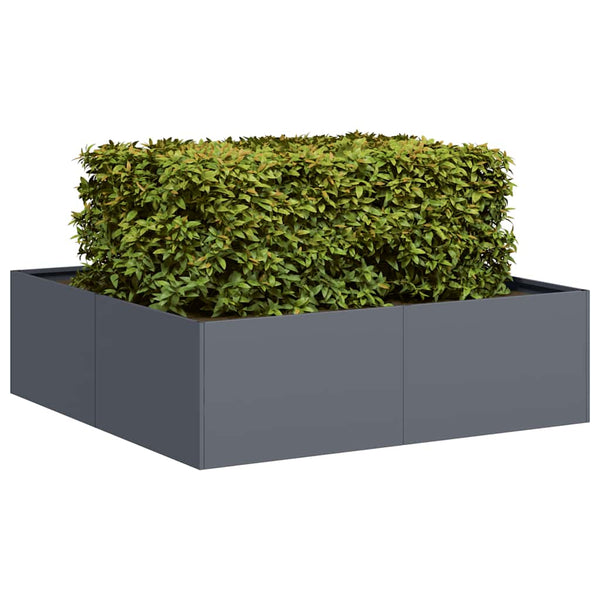 vidaXL Jardinière anthracite 100x100x30 cm Acier