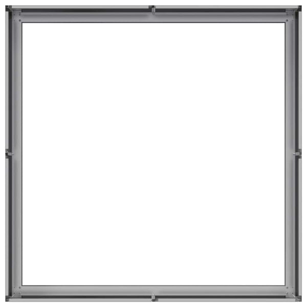Verzinkter Stahl Pflanzkübel 100x100x30 cm