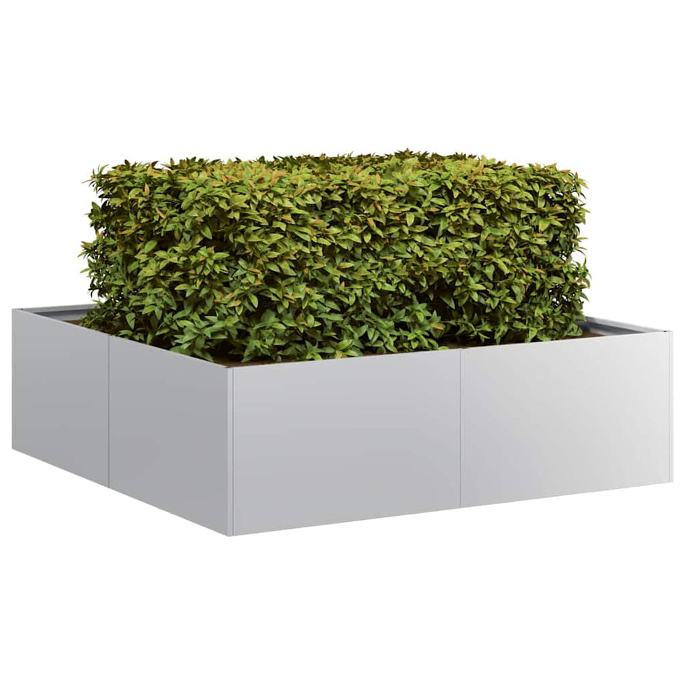 Verzinkter Stahl Pflanzkübel 100x100x30 cm