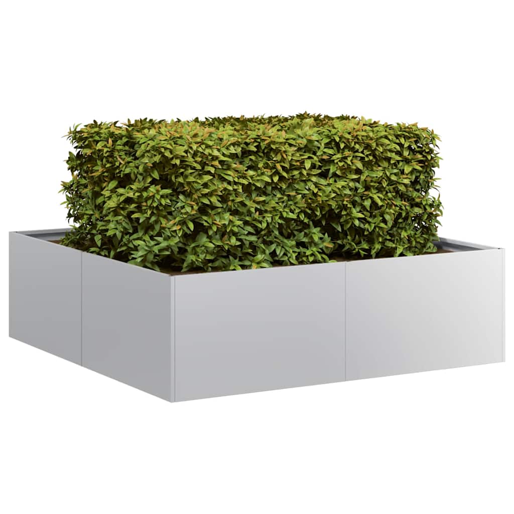 Verzinkter Stahl Pflanzkübel 100x100x30 cm