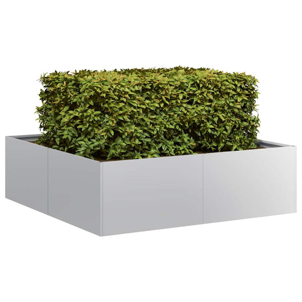 Verzinkter Stahl Pflanzkübel 100x100x30 cm