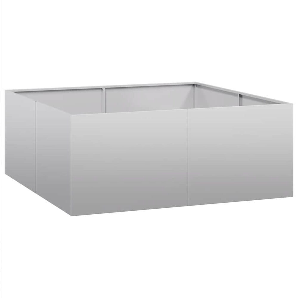 Verzinkter Stahl Pflanzkübel 100x100x40 cm